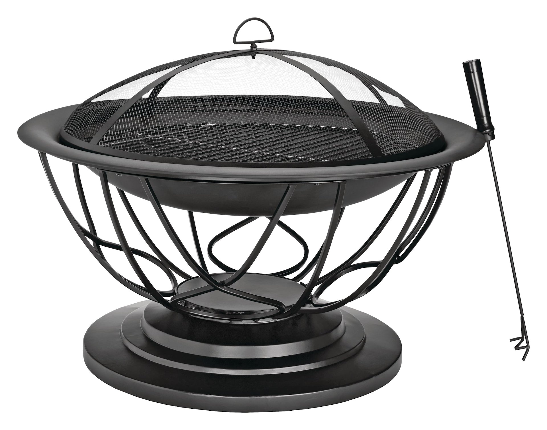 For Living Savona Round Wood-Burning Outdoor Fire Bowl/Fire Pit, 29.5 x 20-in