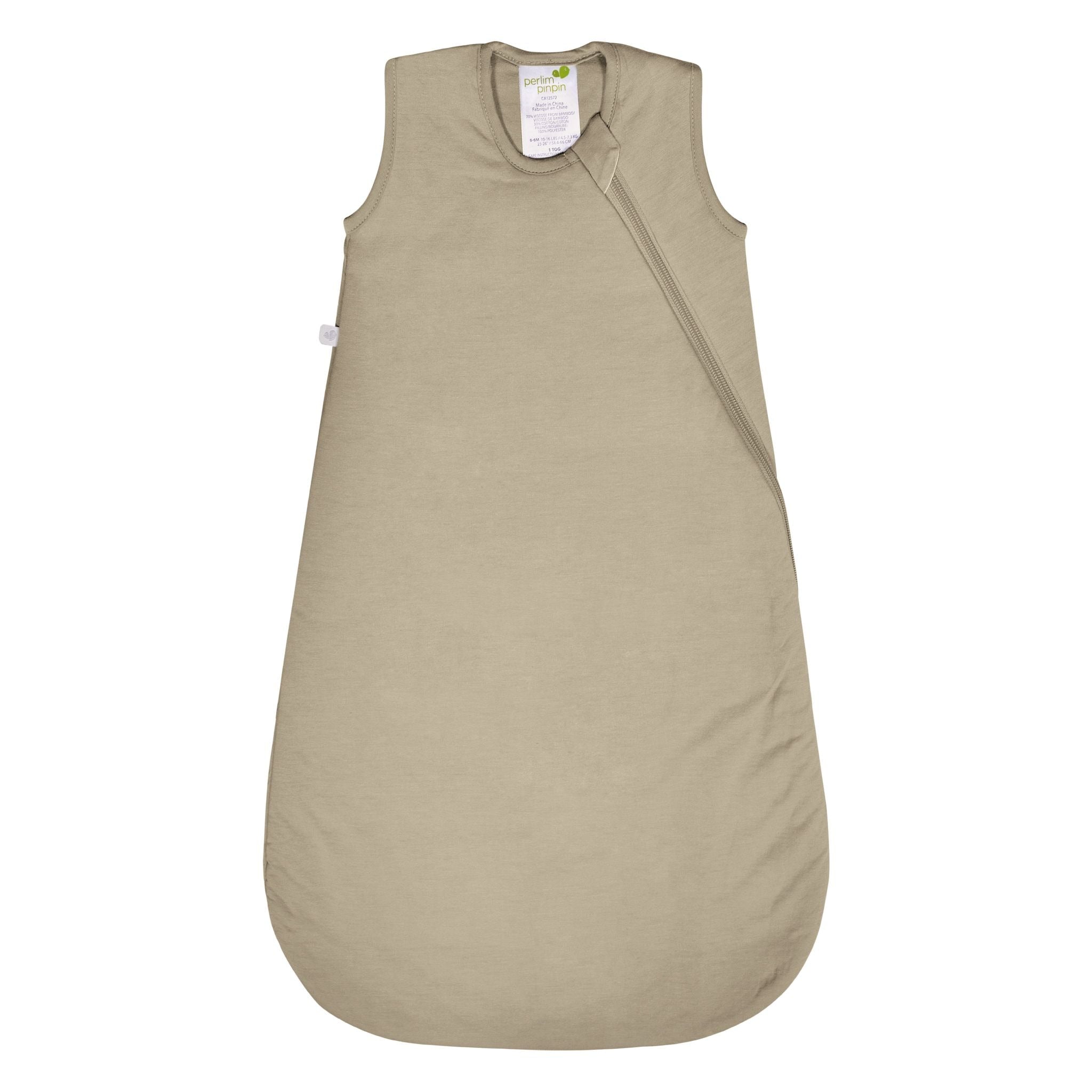 Perlimpinpin Bamboo Newborn Sleep Bag, Taupe, 0-6 months