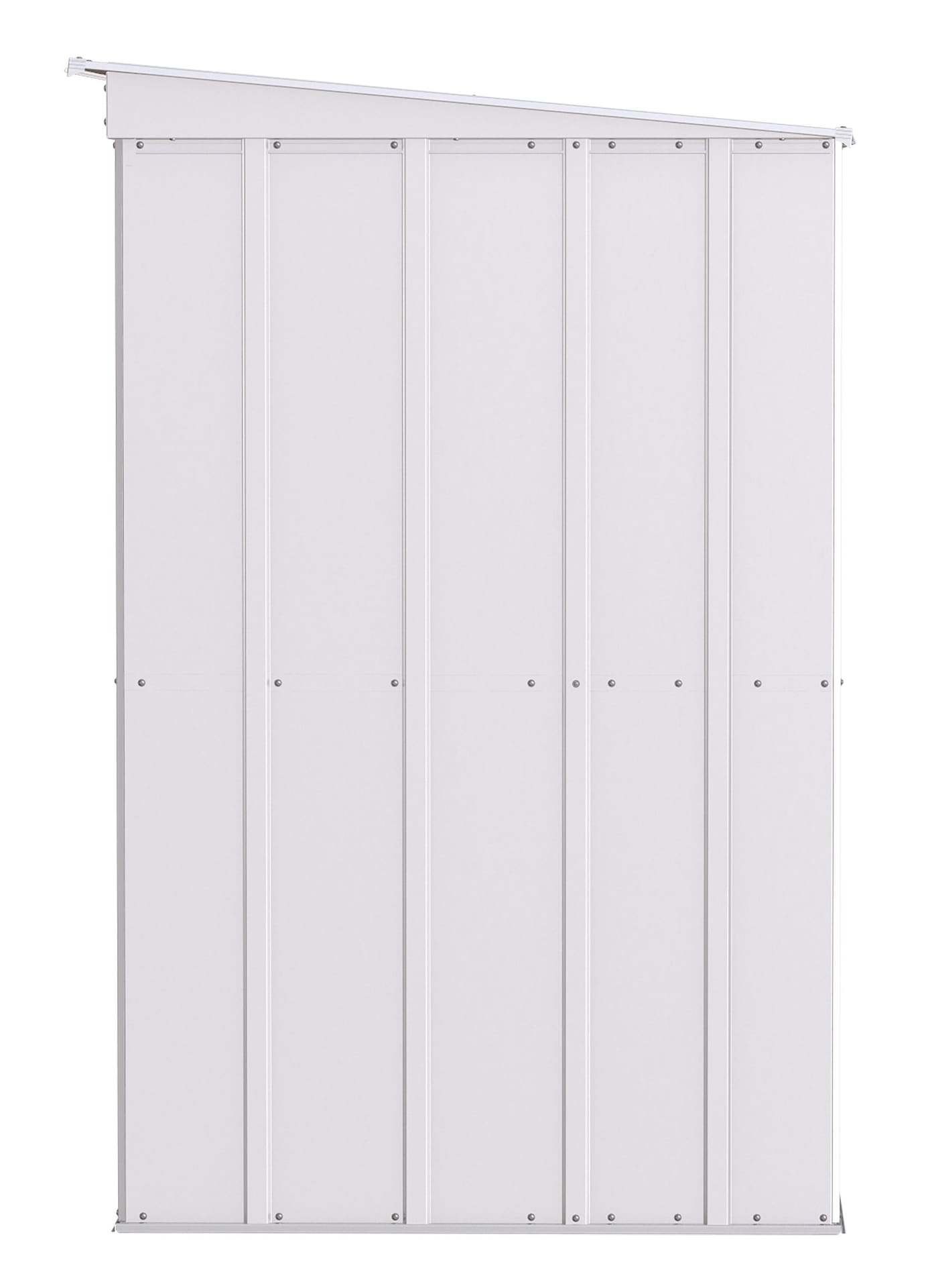 Arrow Classic Galvanized Steel Storage Shed, Flute Grey, 10-ft x 4-ft