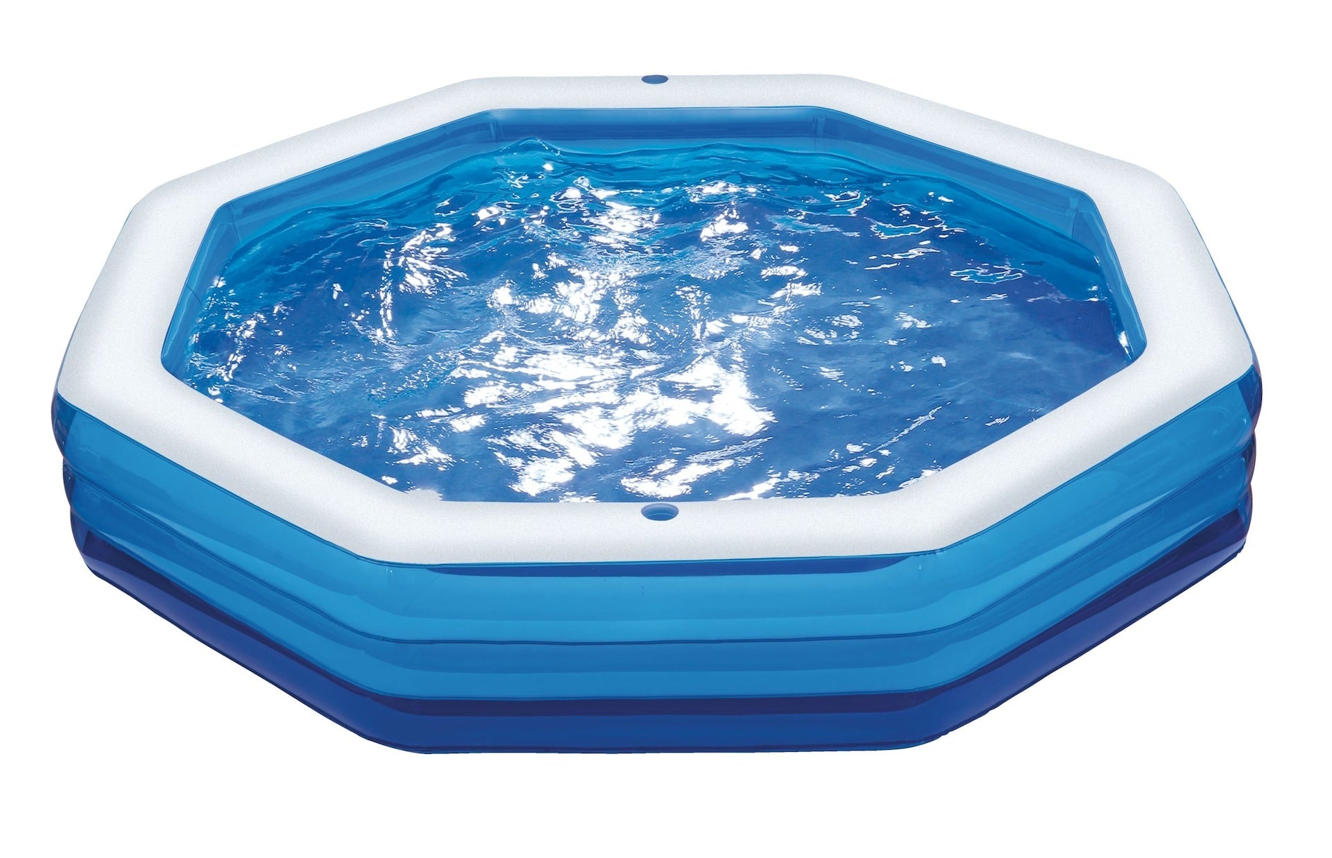 Stella & Finn Octagon Oasis Inflatable Wading Pool, 110 x 83 x 18-in, Ages 3+
