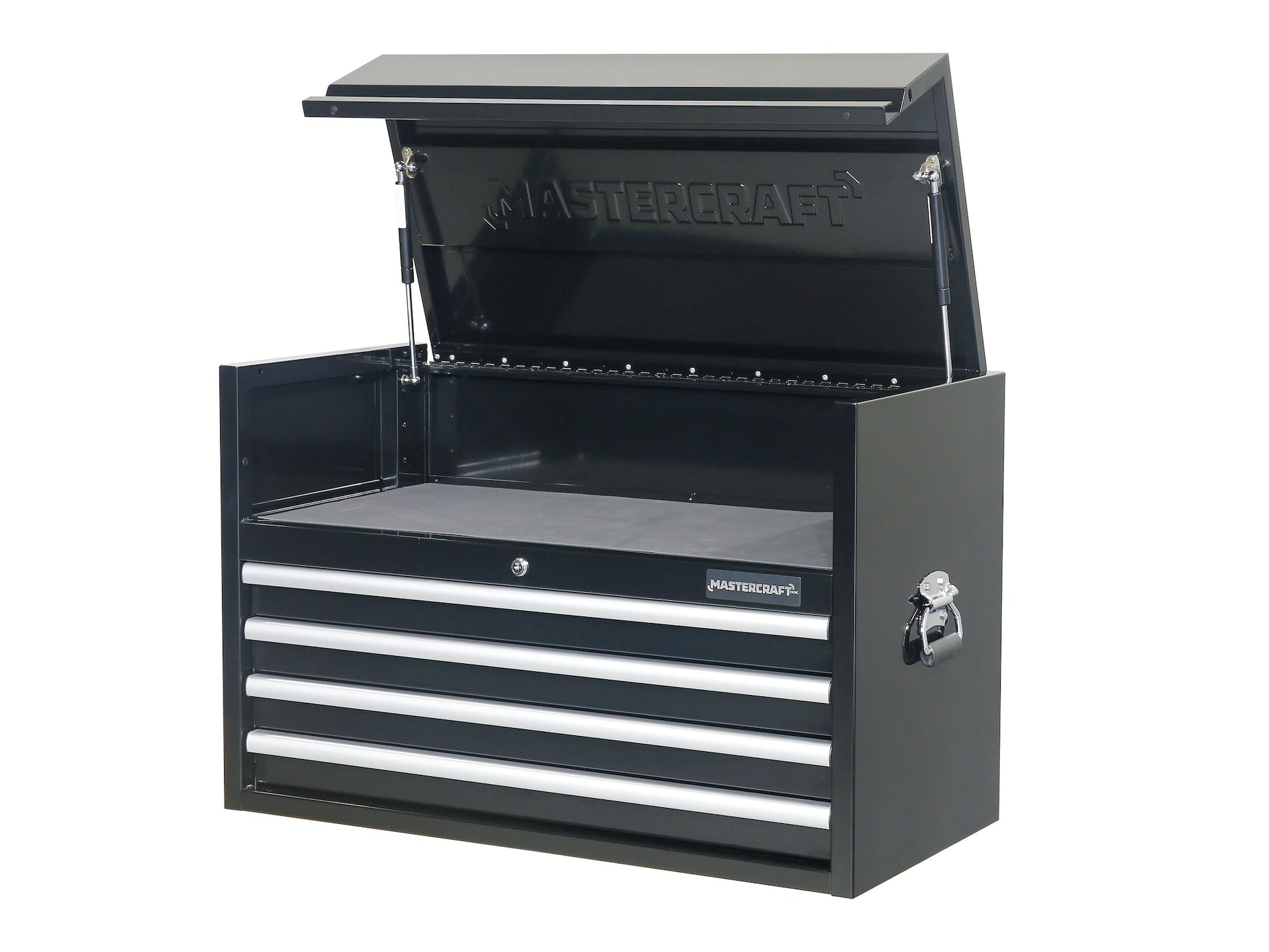 Mastercraft Powder-Coated Steel Tool Chest with Liners, Black, 36-in