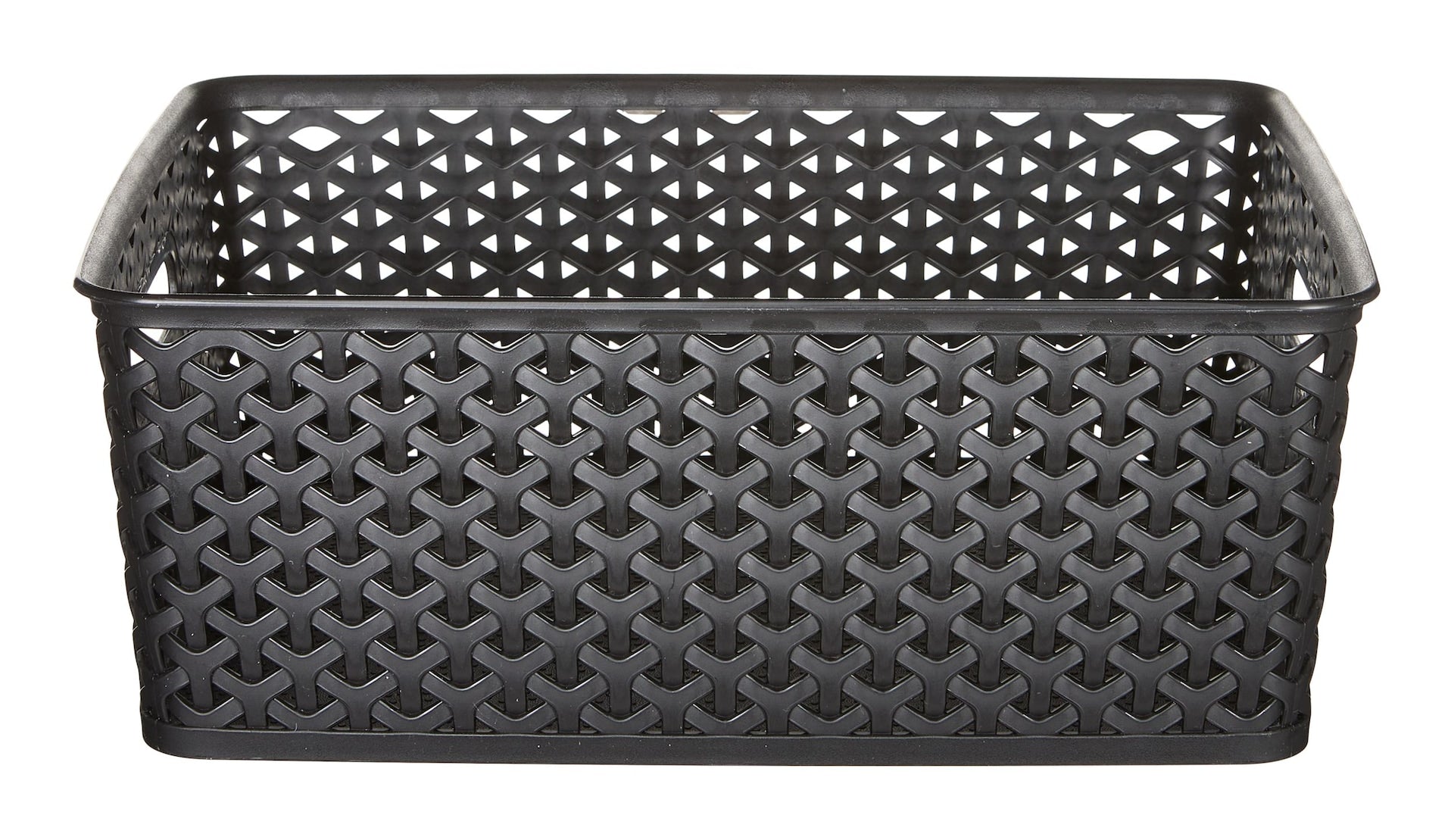 Curver My Style Woven Storage Basket, Medium, Black