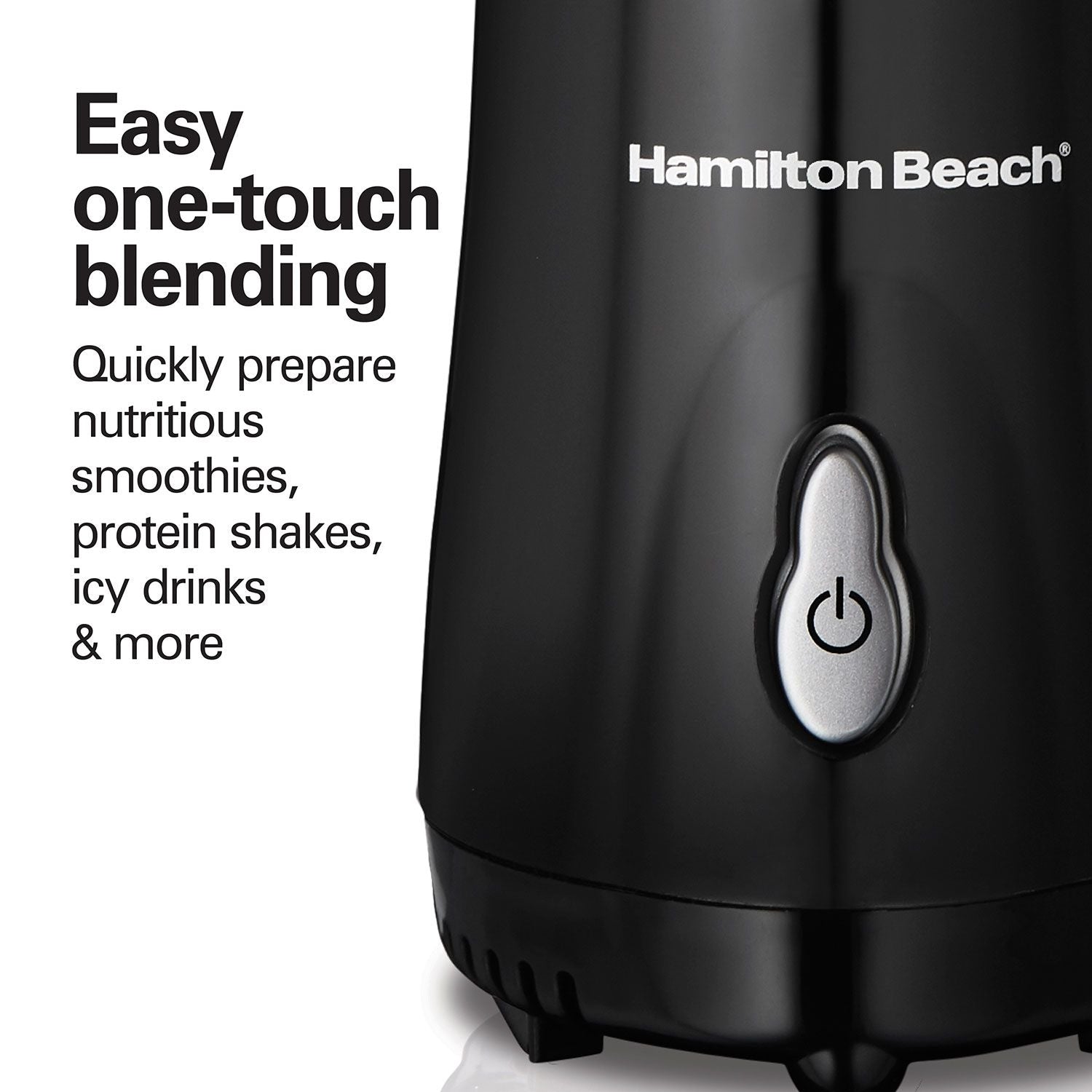 Hamilton Beach Personal Creations Single-Serve Blender with Travel Jar, Black, 414mL