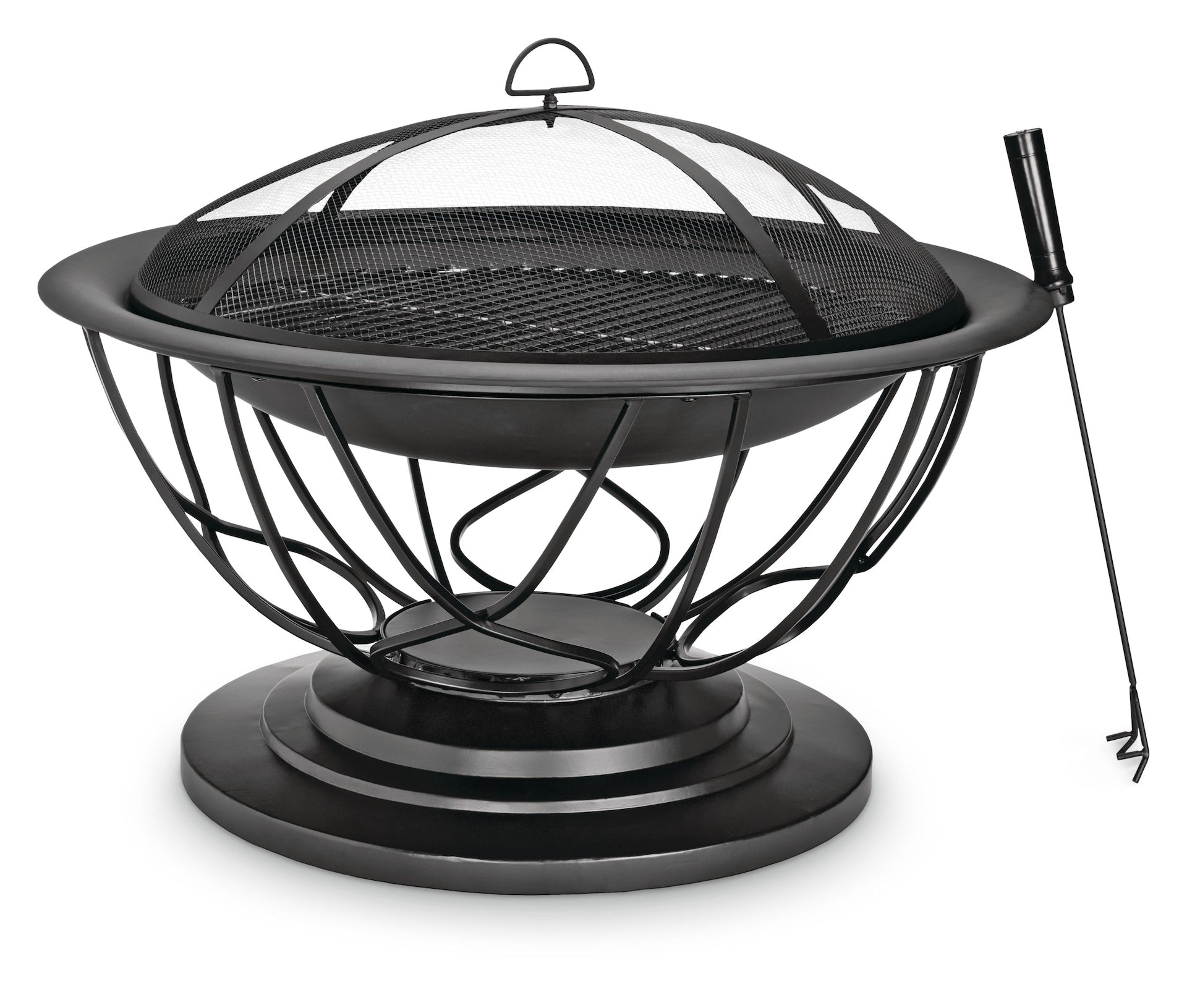 For Living Savona Round Wood-Burning Outdoor Fire Bowl/Fire Pit, 29.5 x 20-in