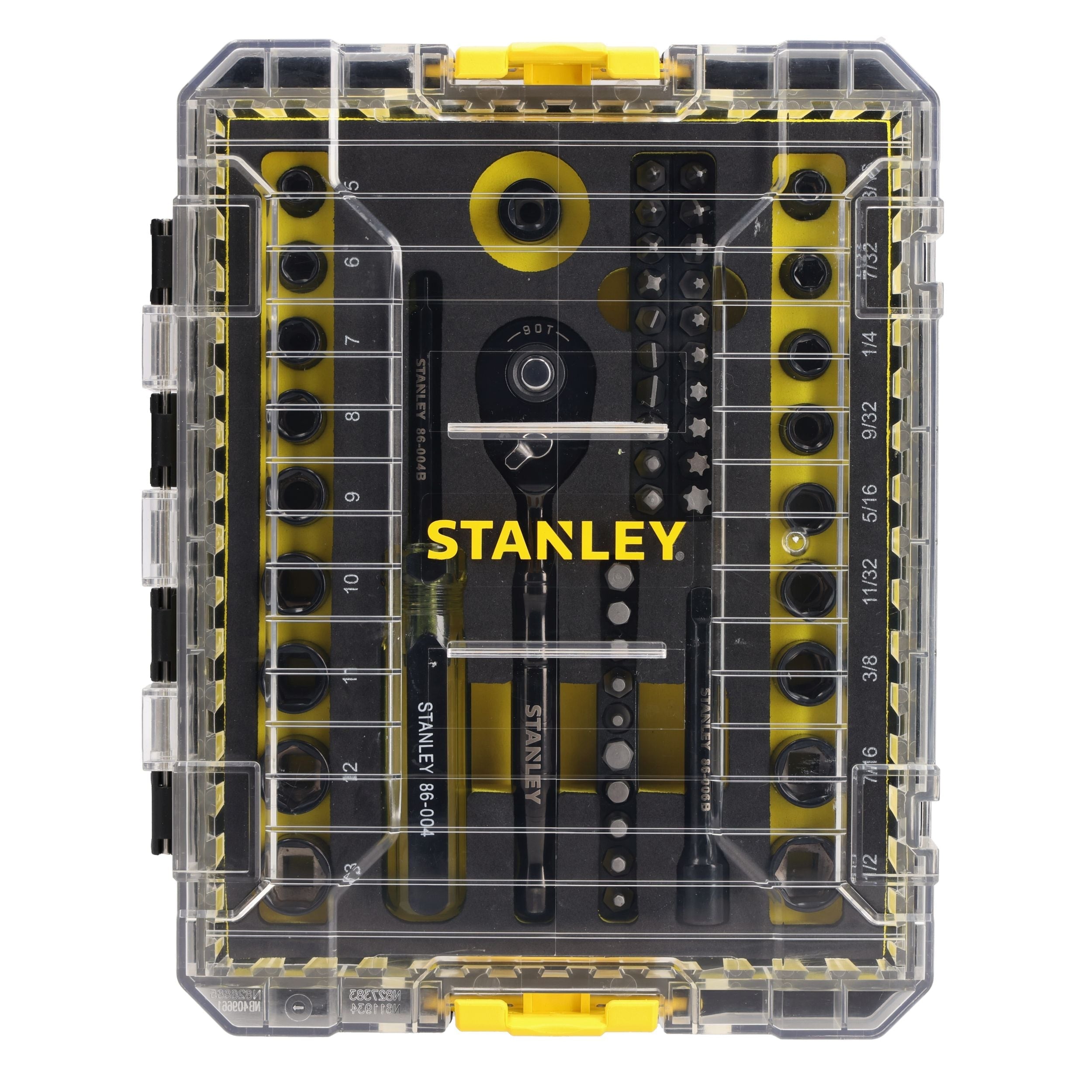Stanley 52 Piece Black Chrome Nano Socket Set