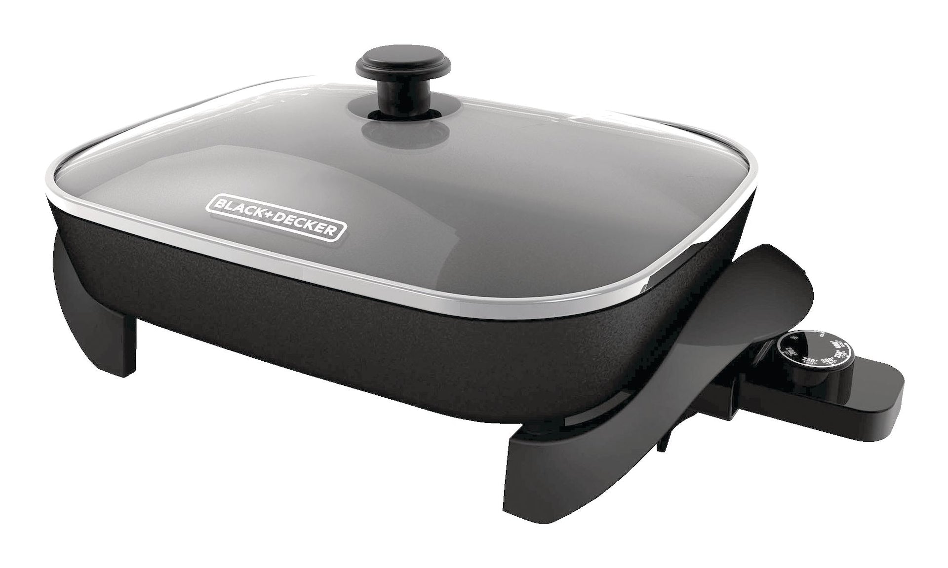 Black & Decker Family-Sized Non-Stick Electric Skillet, Black, 12x15-in