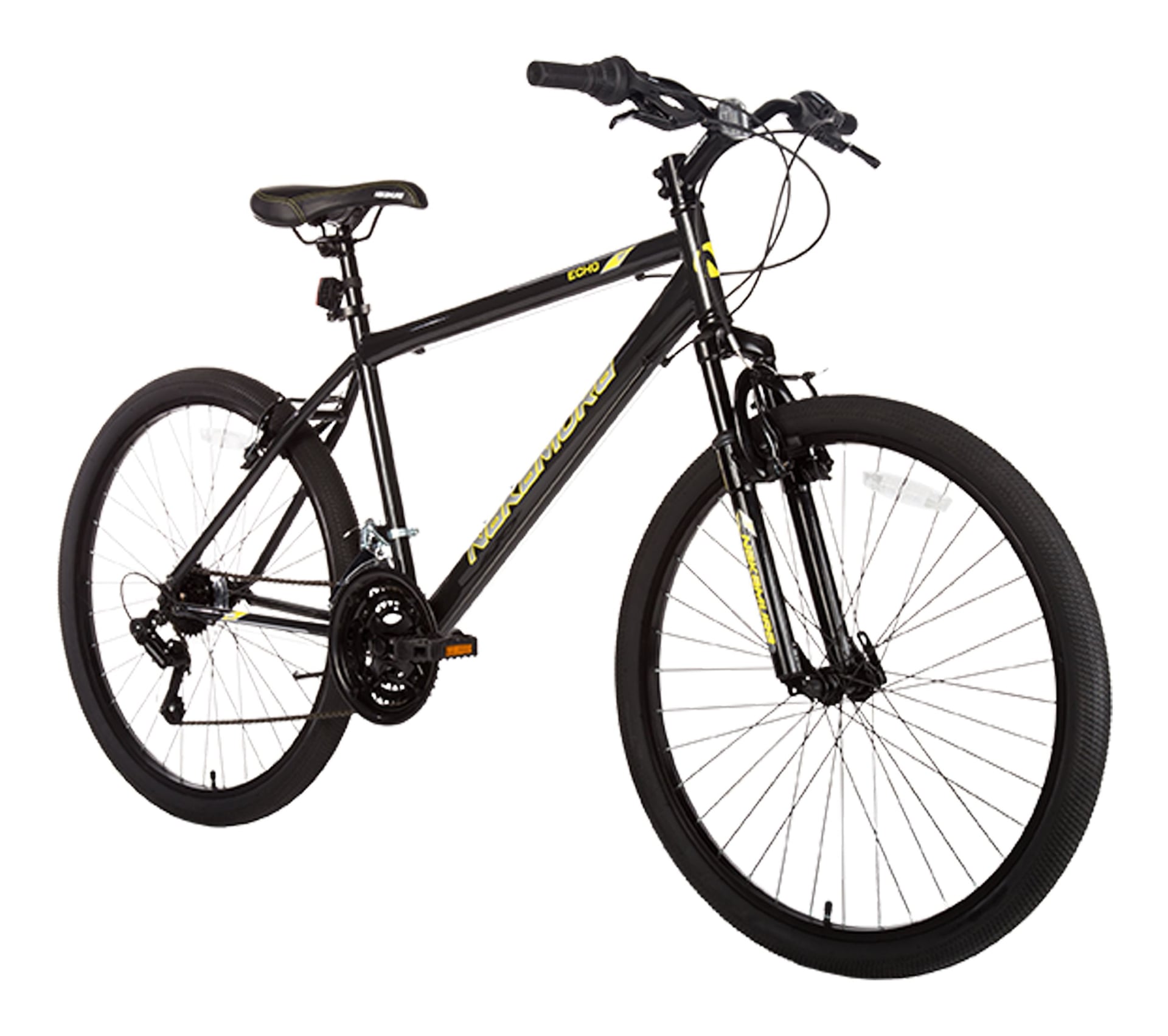 Nakamura Ecko 2 Large Hardtail Mountain Bike, Black, 26-in