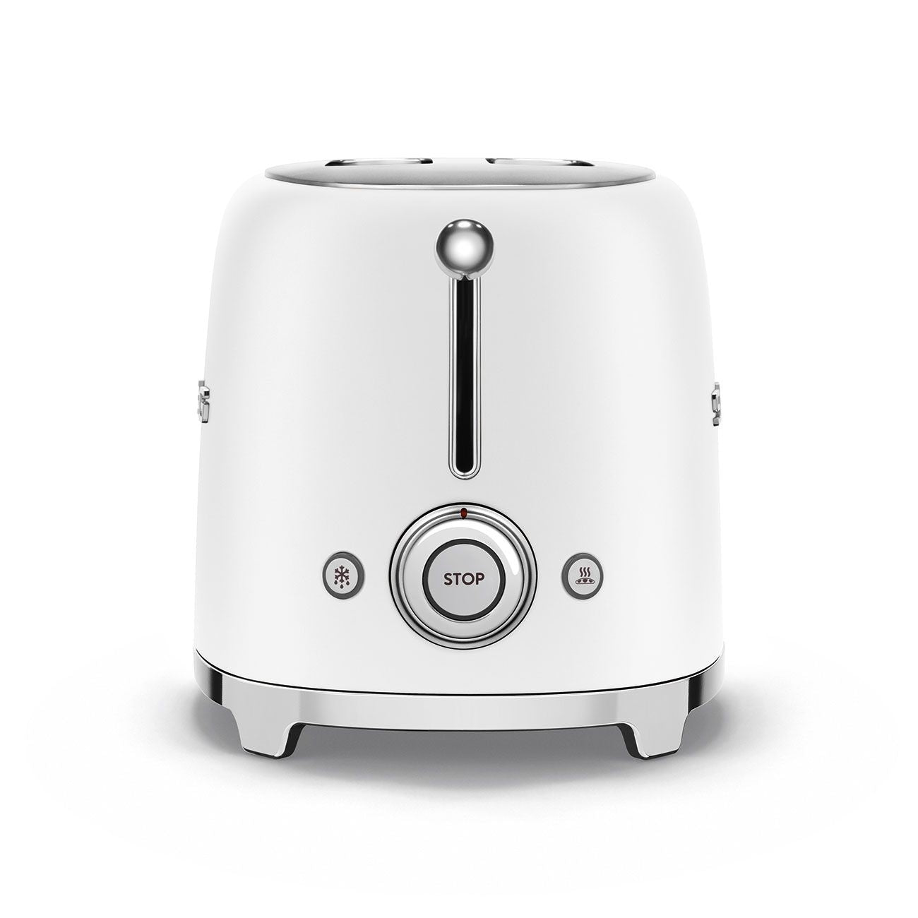 Smeg 50's Retro Style Wide Slot Pop Up Electric Toaster with 6 Settings, 2-Slice, Matte White