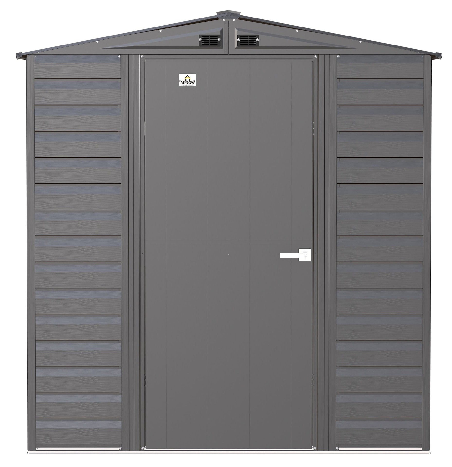 Arrow Select Galvanized Steel Storage Shed, Charcoal, 6-ft x 5-ft