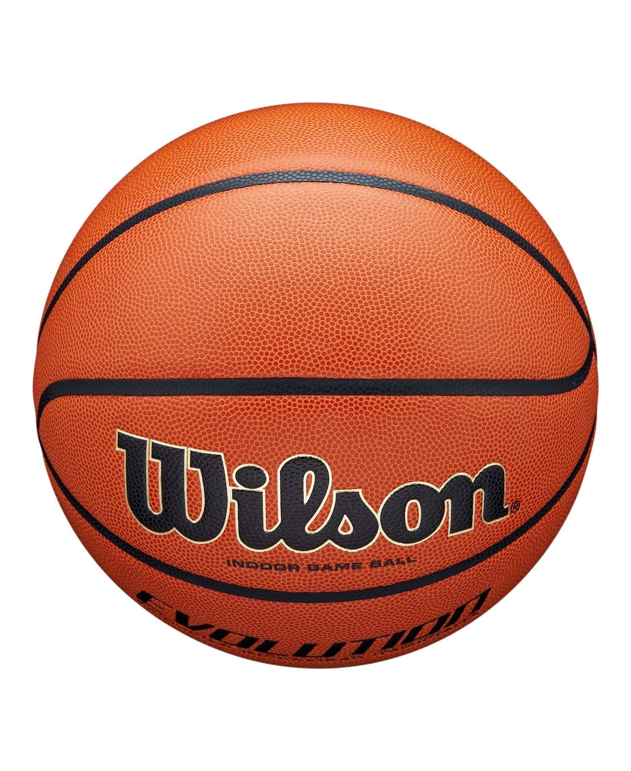 Wilson Evolution Indoor Composite Game Basketball, Official Size 7 (29.5-in)