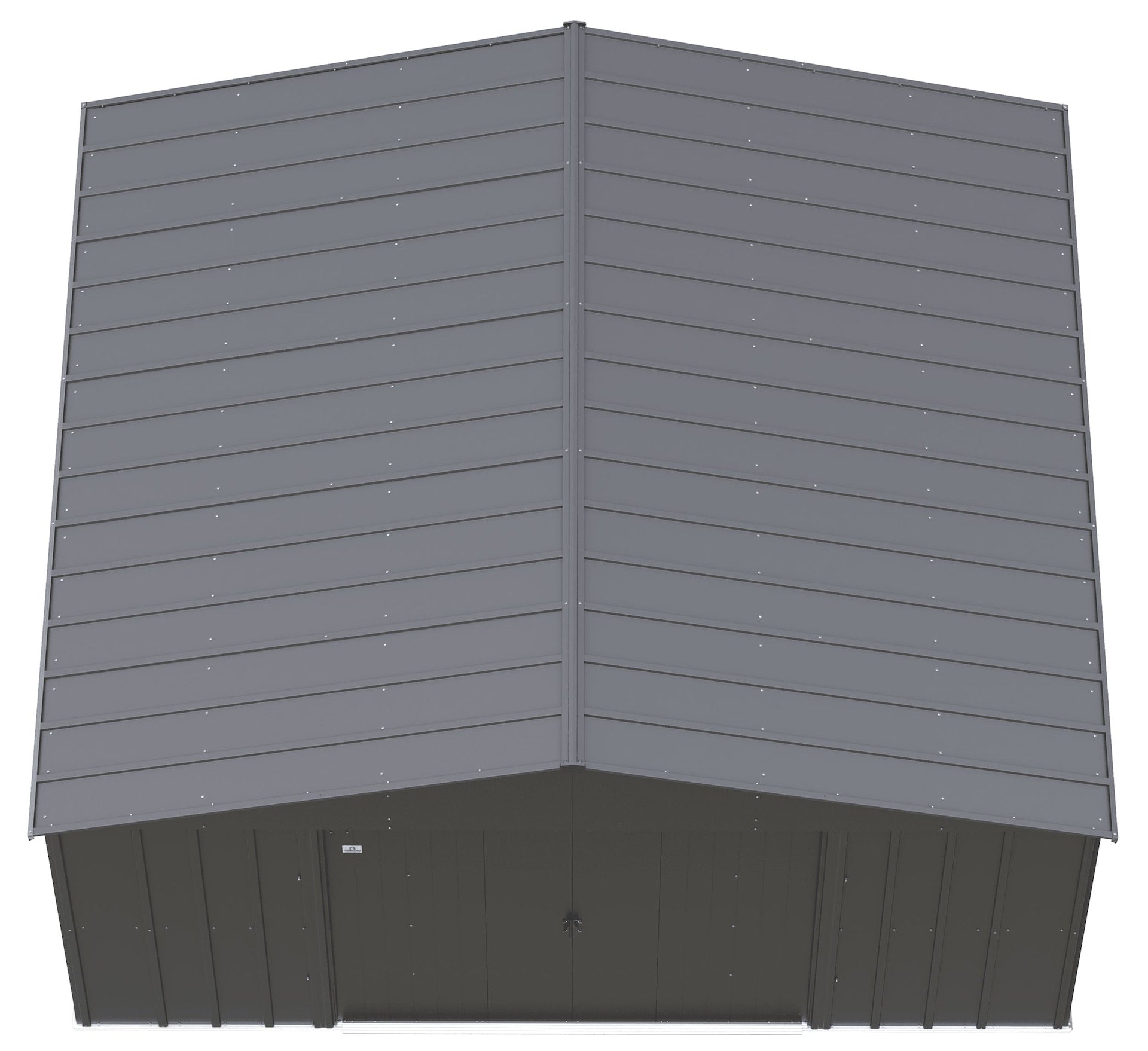 Arrow Classic 14x12-ft Charcoal Lockable Metal Shed