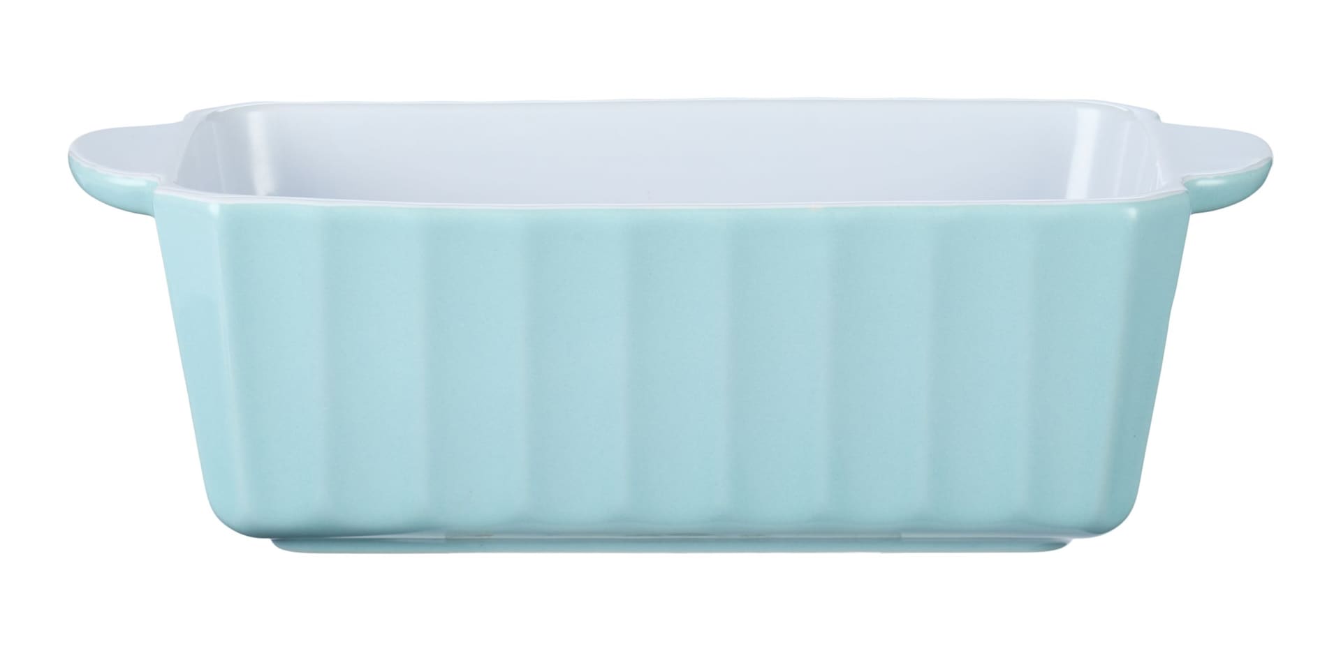 Vida by PADERNO White/Blue Ceramic Loaf Baking Dish, 1-lb