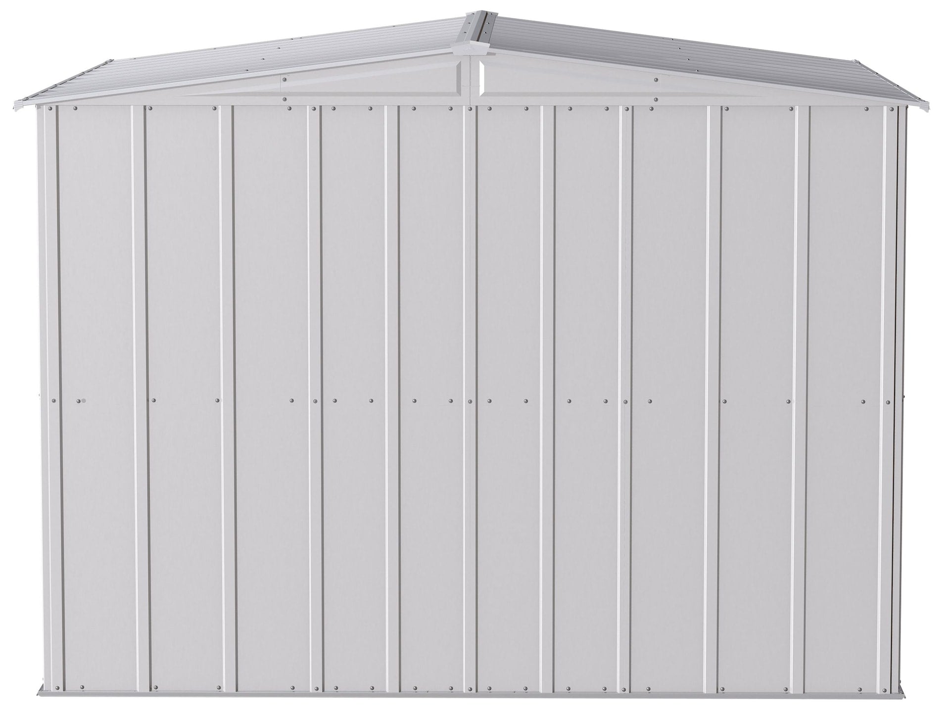 Arrow Classic Galvanized Steel Storage Shed, Flute Grey, 8-ft x 8-ft