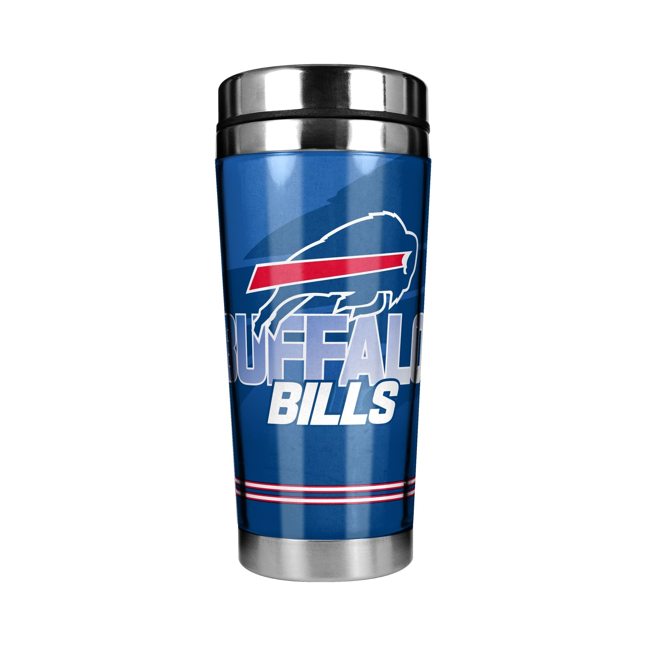 Buffalo Bills Stainless Steel Travel Mug For NFL Football Fans/Collectors, 16-oz