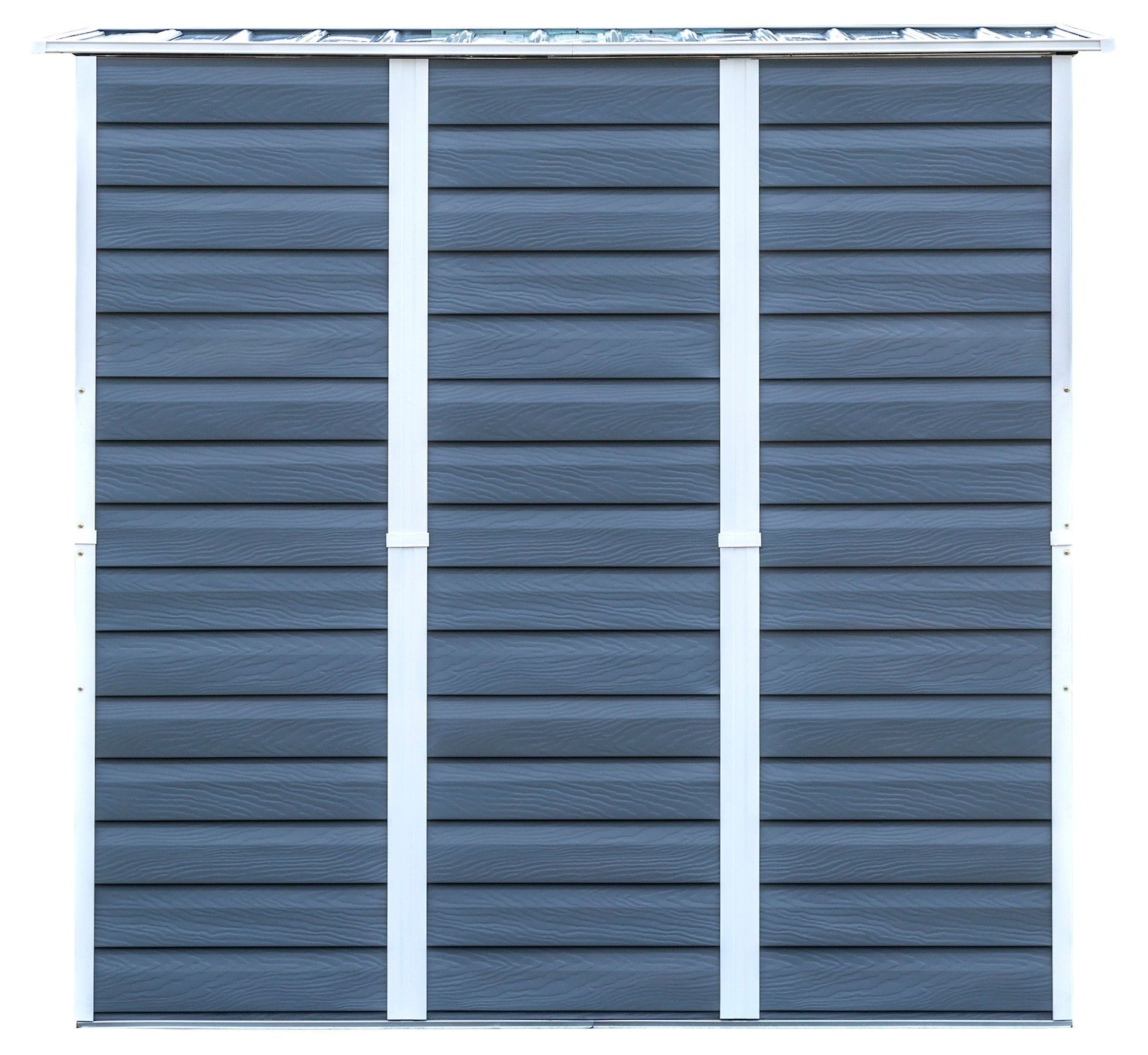 Arrow Shed-in-a-Box Steel Storage Shed, Charcoal/Cream, 6-ft x 4-ft