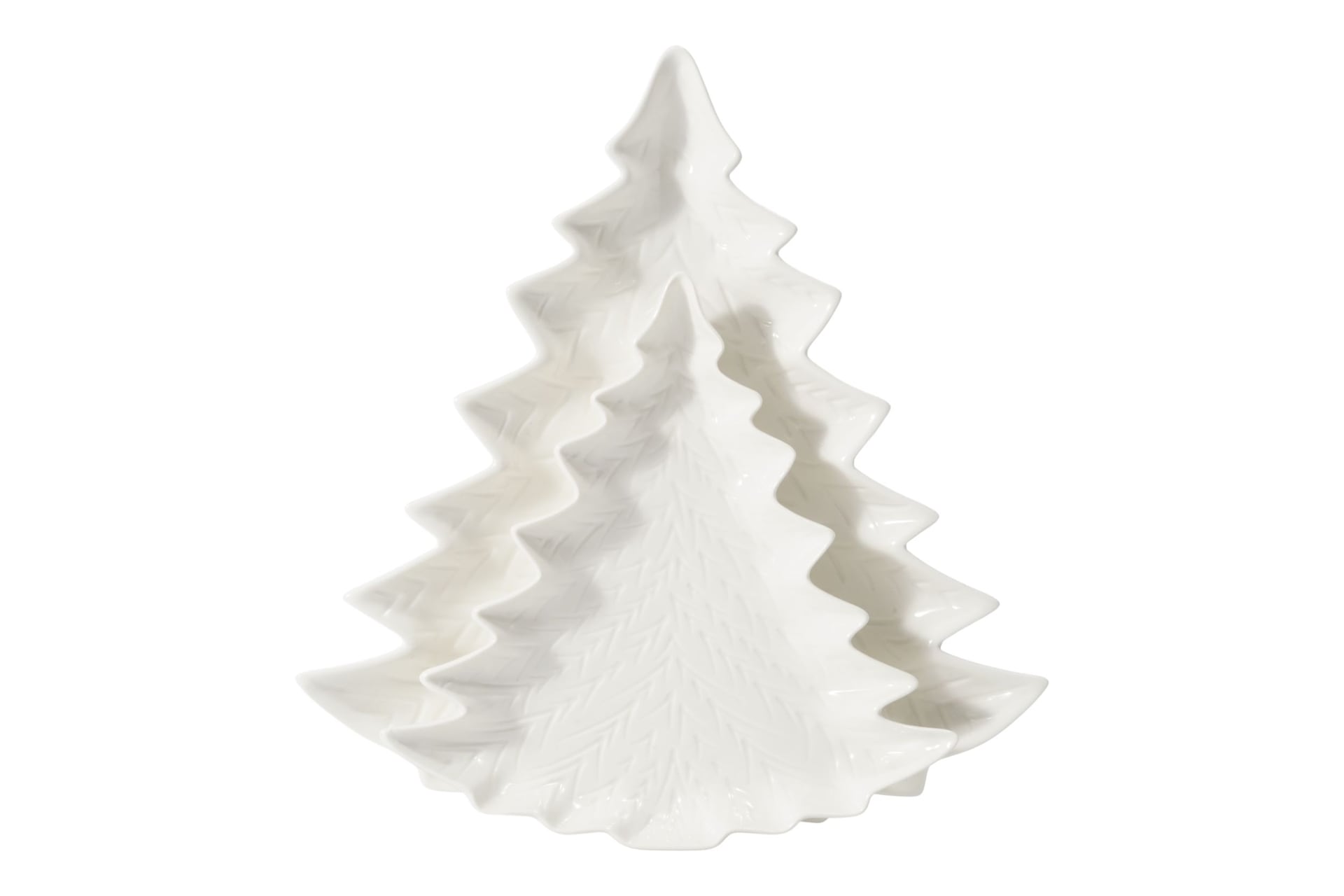 Ivy & Co Embossed Porcelain Tree Serving Plates, 2-pk