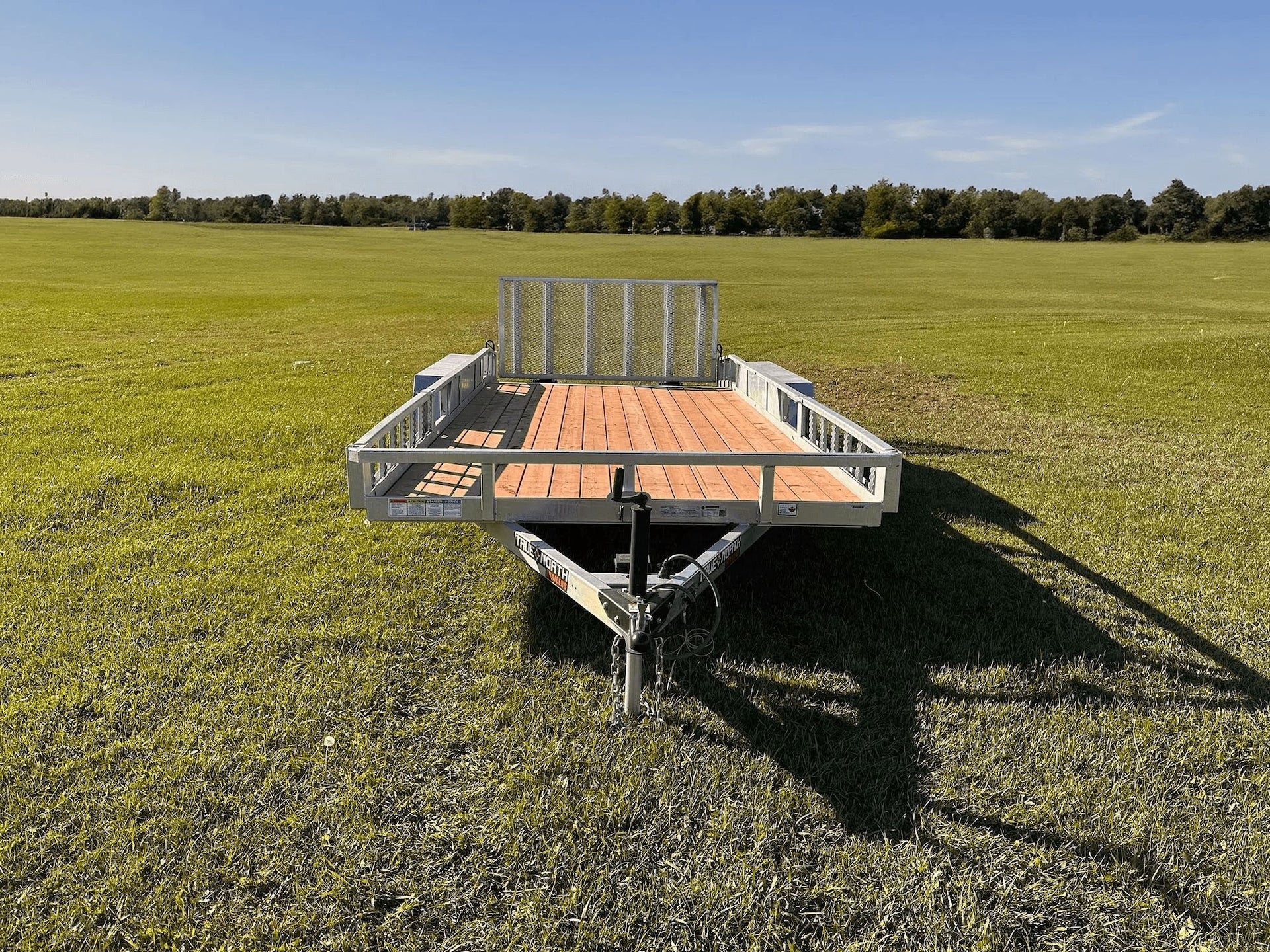 True North 83-in x 16-ft Tandem Axle Utility Trailer, Galvanized