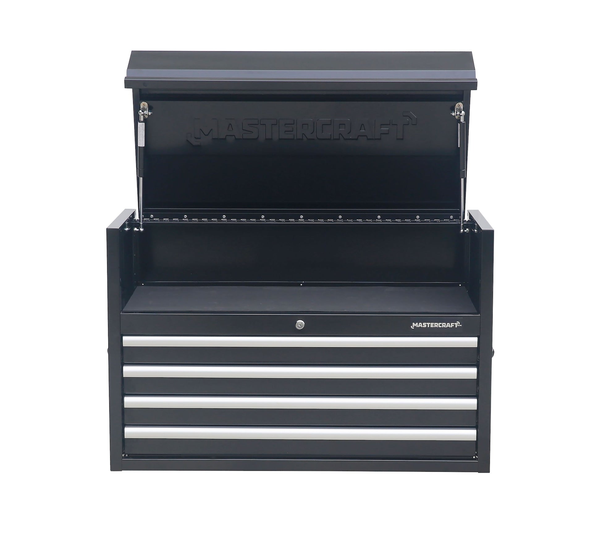 Mastercraft Powder-Coated Steel Tool Chest with Liners, Black, 36-in