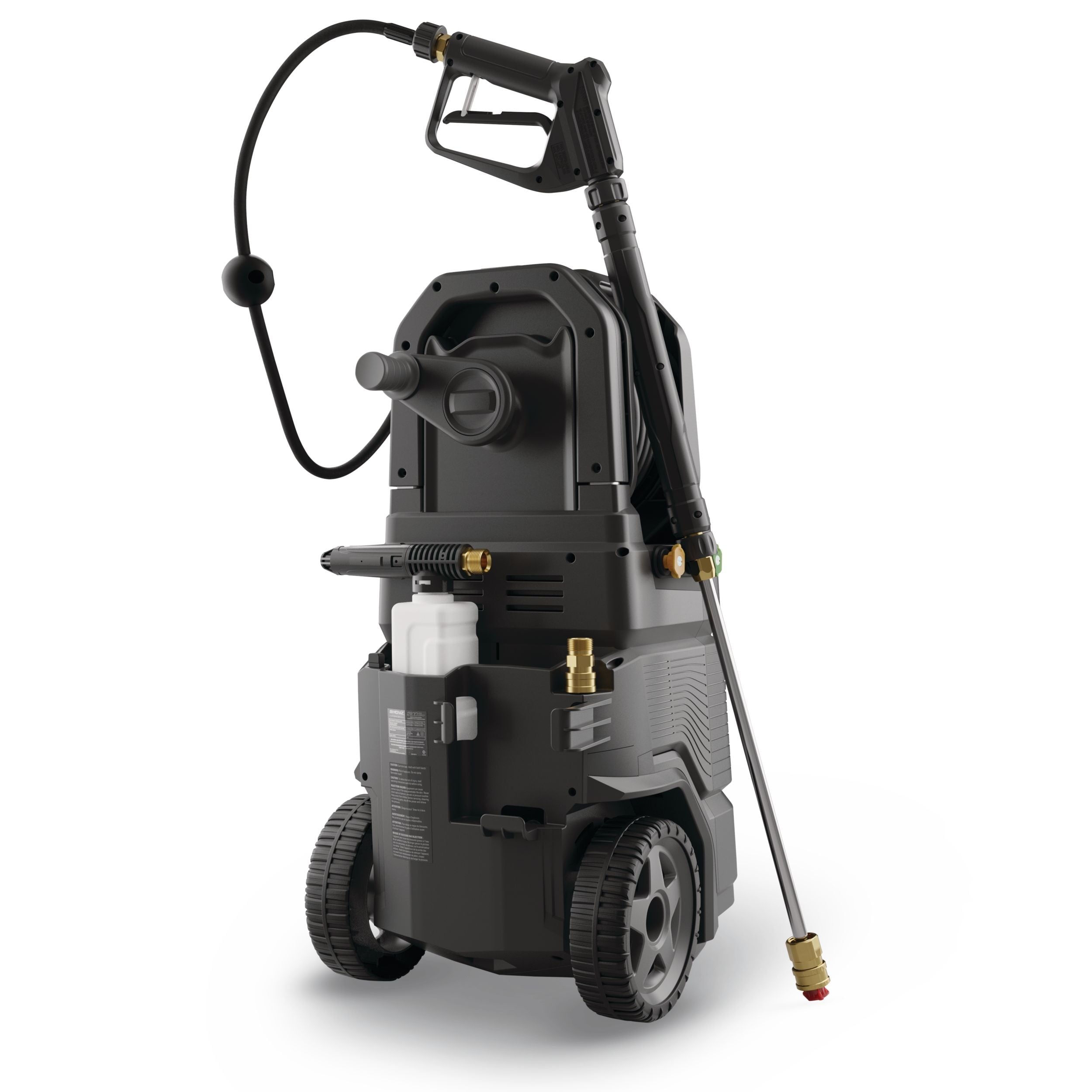 Simoniz Platinum 2100 PSI 1.5 GPM Corded Cold Water Wheeled Brushed Electric Pressure Washer with Foam Blaster