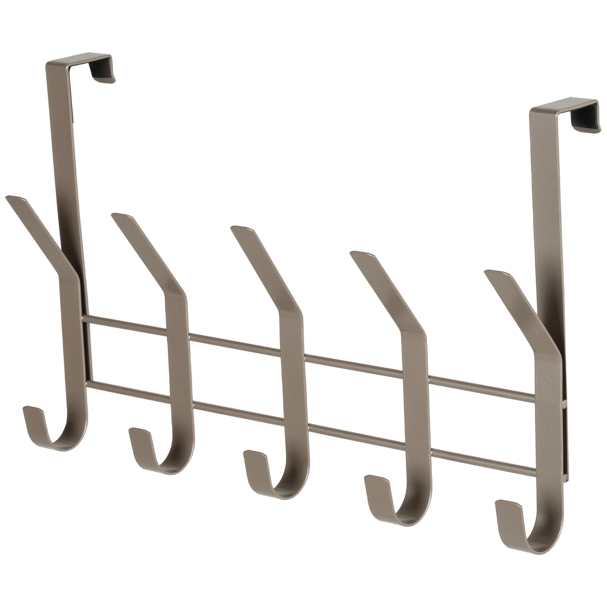 Neatfreak 16.1" Over The Door Metal 5 Hook, Champagne