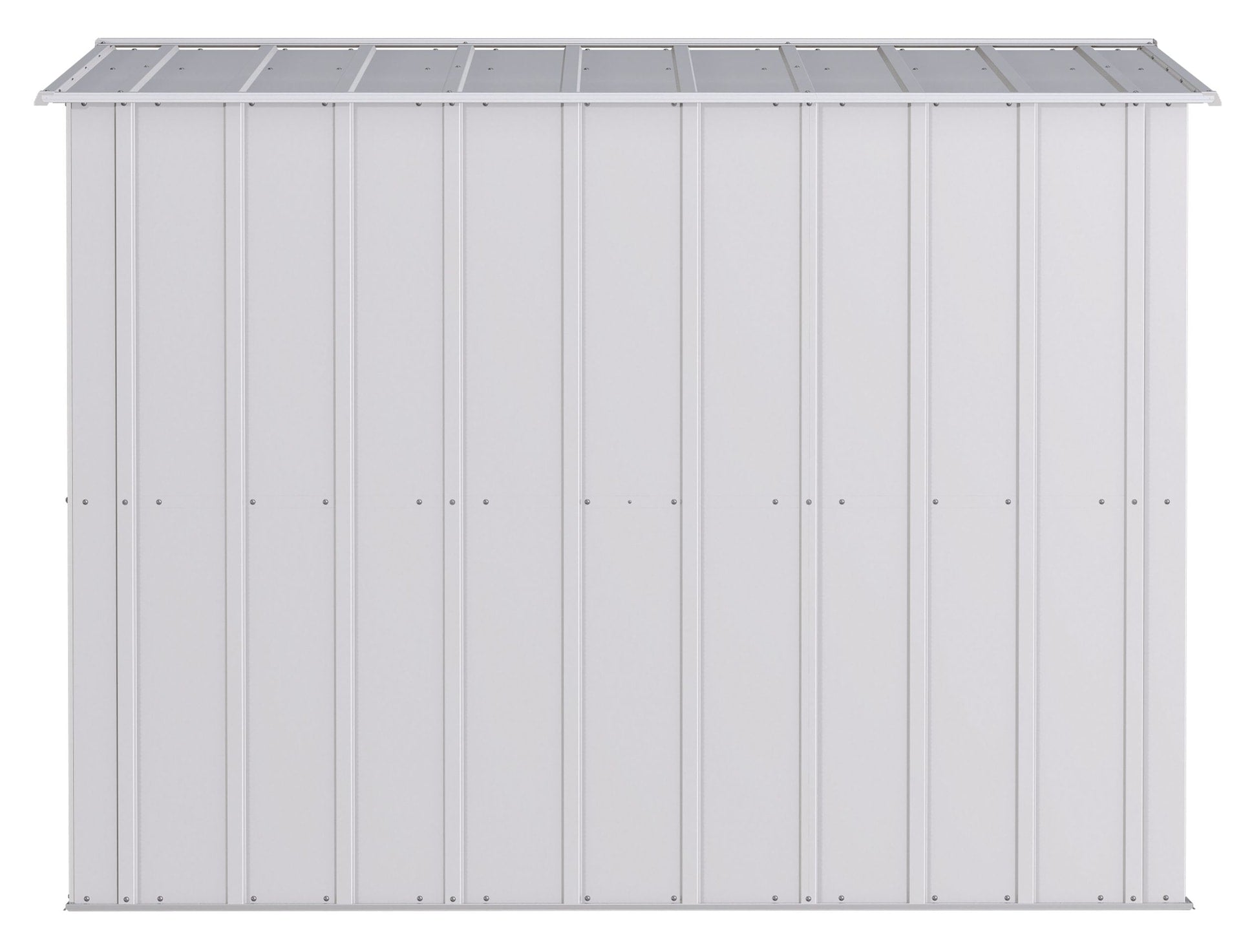 Arrow Classic Galvanized Steel Storage Shed, Flute Grey, 8-ft x 8-ft