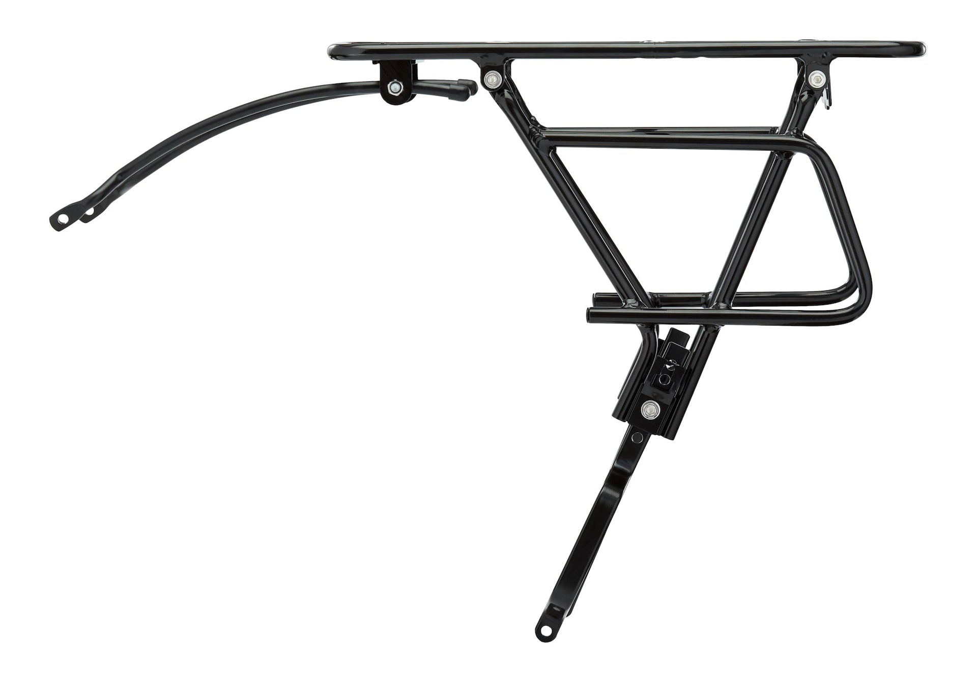 Raleigh Adjustable Rear Bike Rack, Lightweight, Aluminum, Black