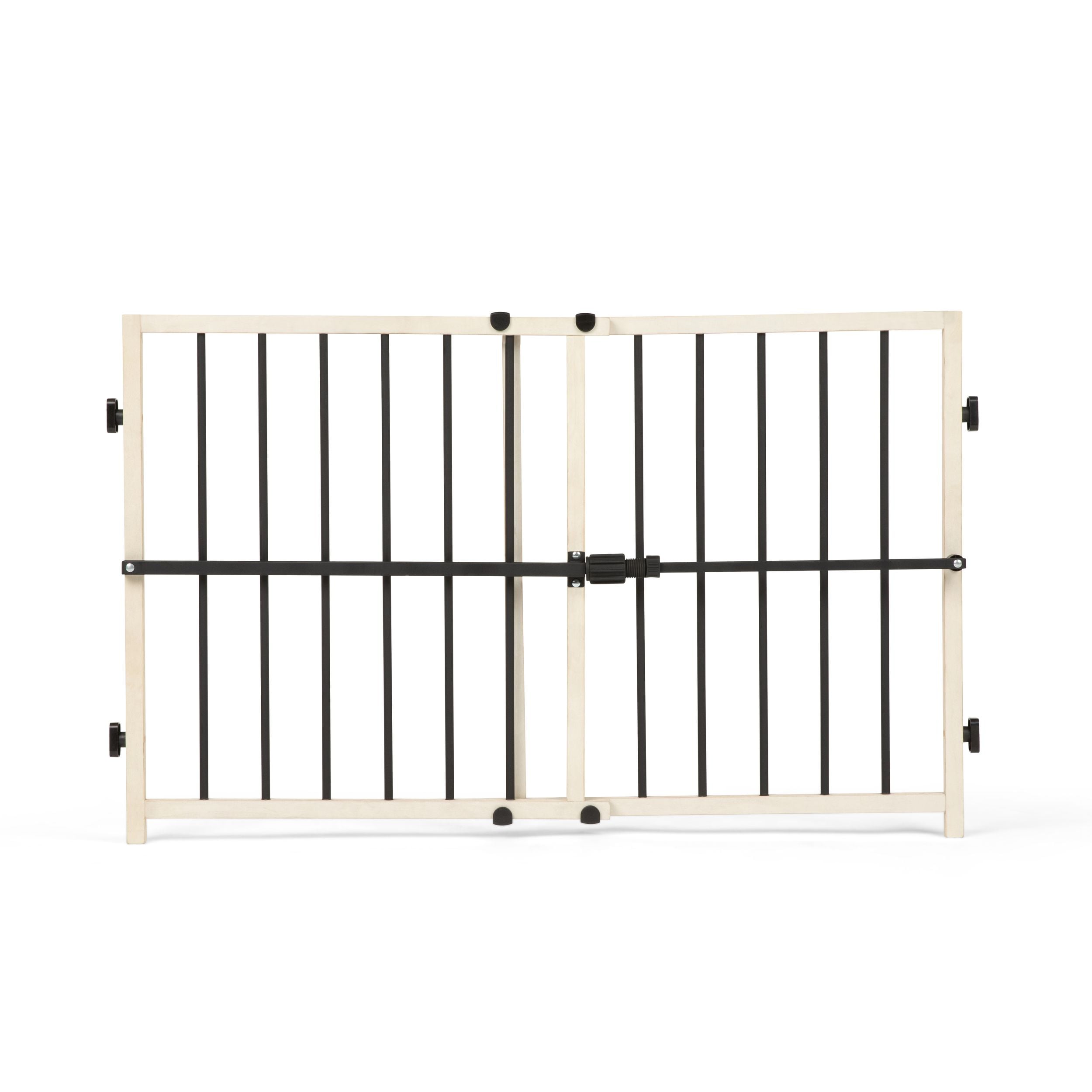 Regalo Wooden Expandable Baby Gate, 24-in
