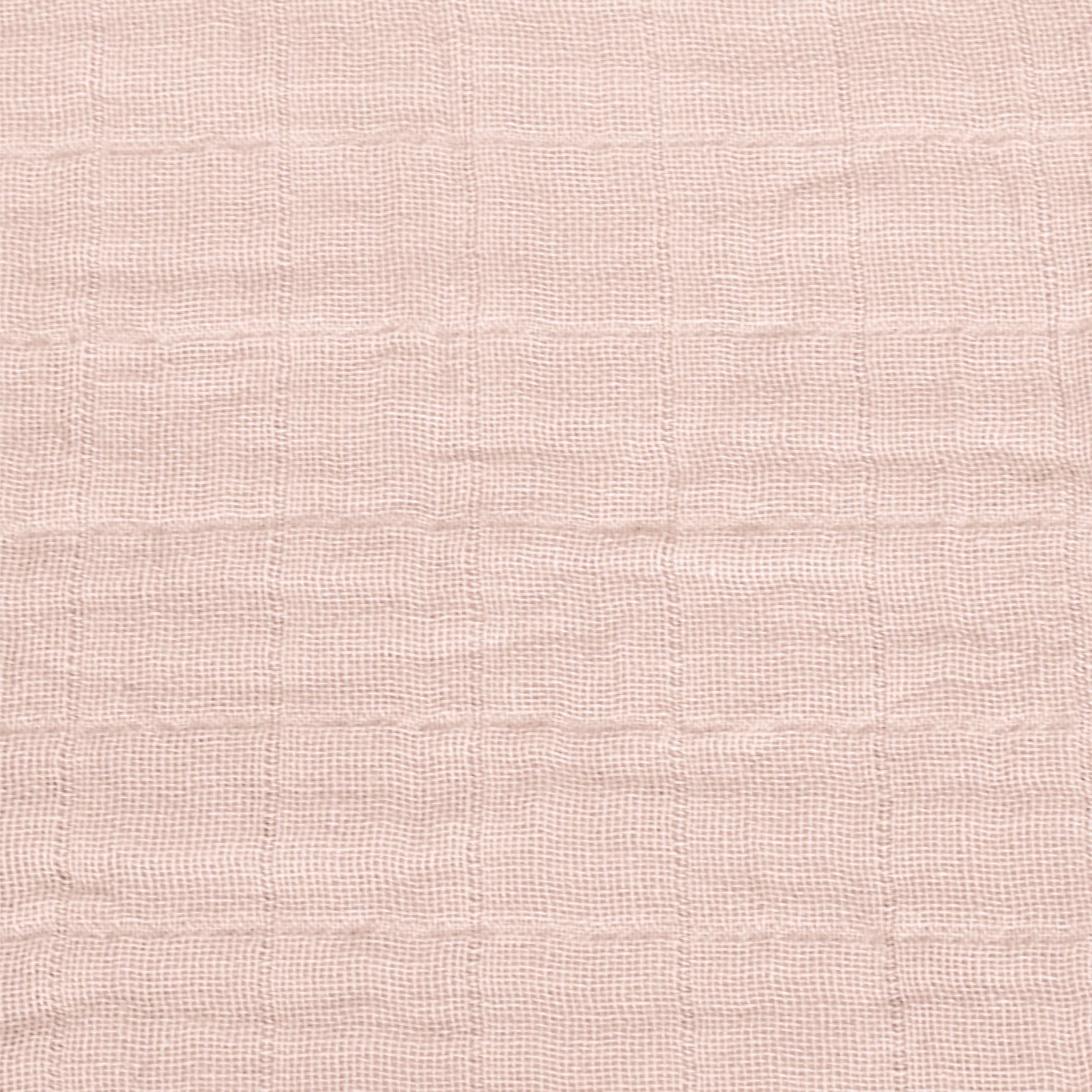 Perlimpinpin Cotton Muslin Baby Swaddle Blanket, Pink
