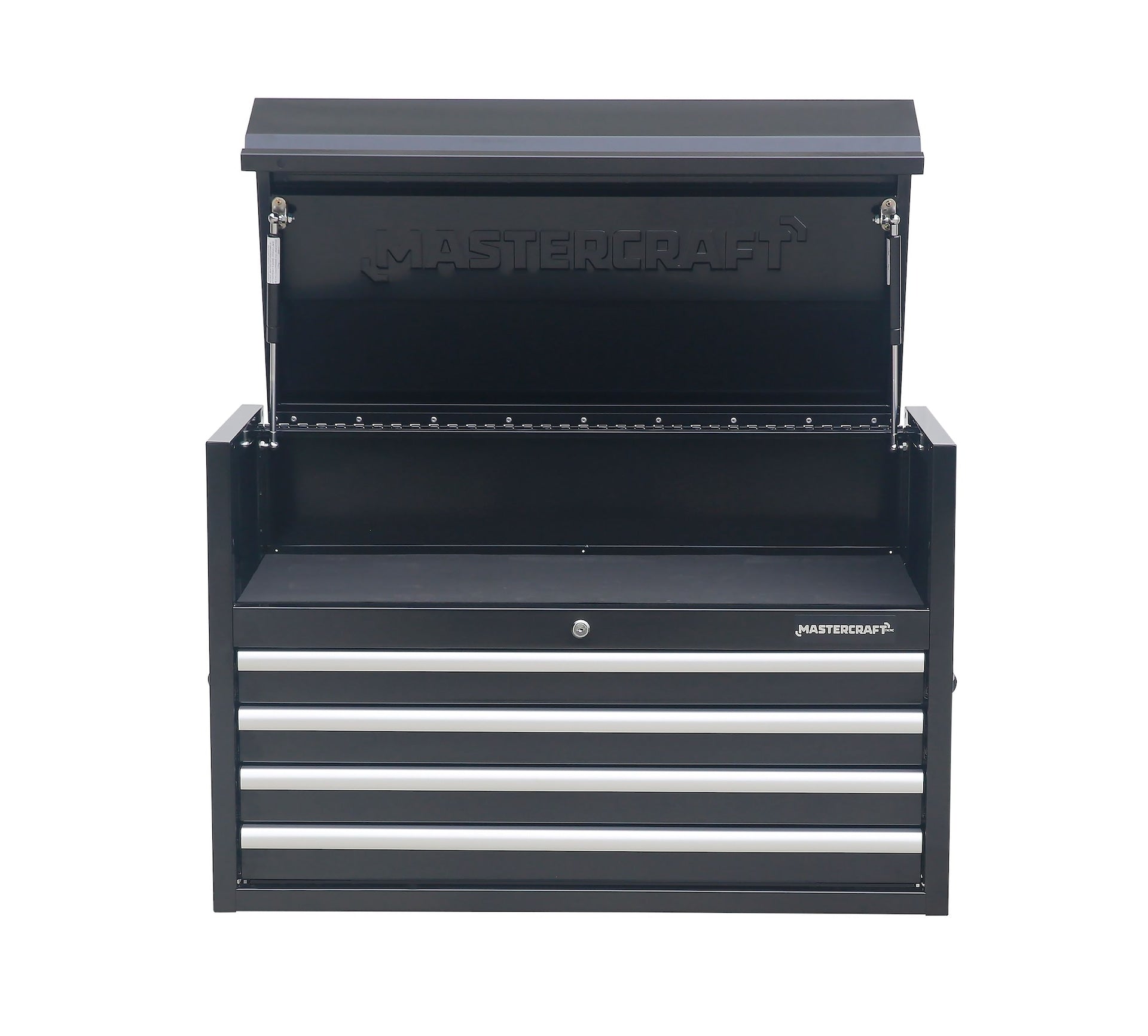 Mastercraft Powder-Coated Steel Tool Chest with Liners, Black, 36-in