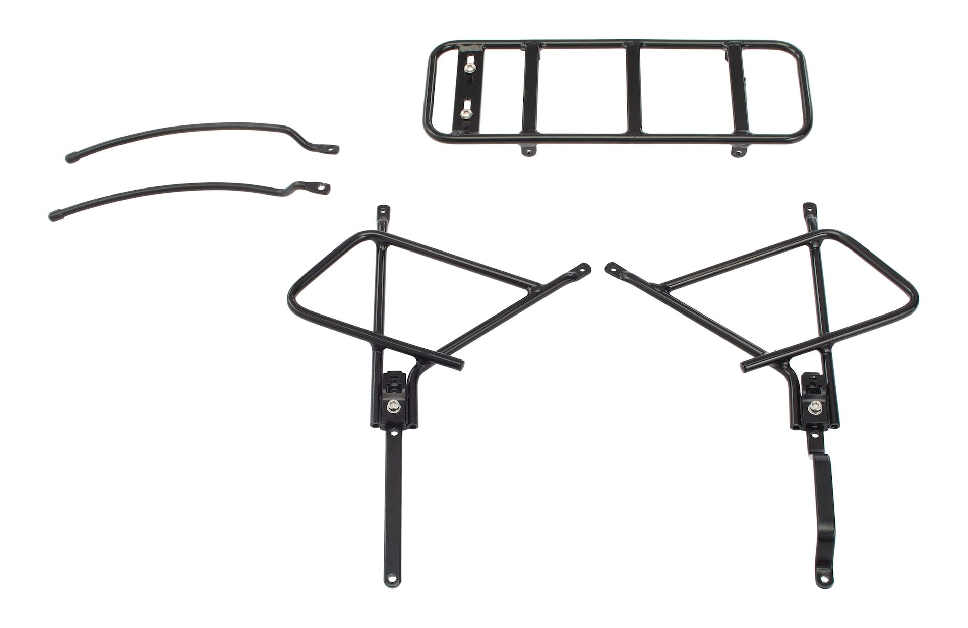 Raleigh Adjustable Rear Bike Rack, Lightweight, Aluminum, Black