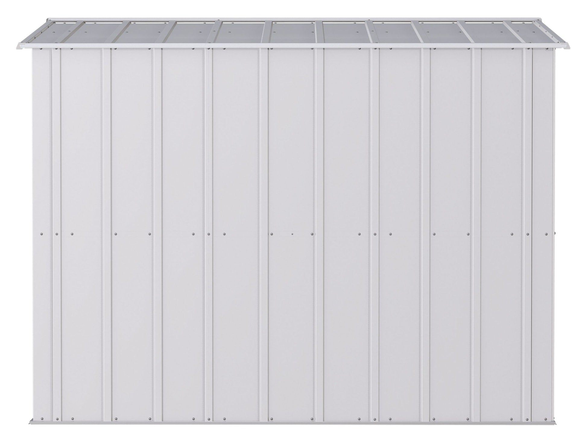 Arrow Classic Galvanized Steel Storage Shed, Flute Grey, 8-ft x 8-ft