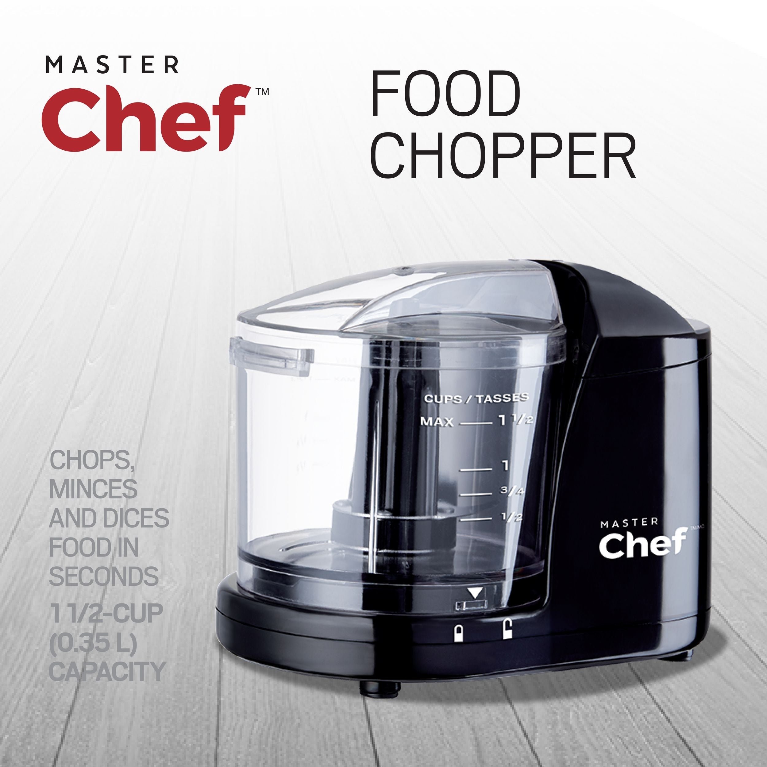 MASTER Chef Compact Mini Chopper/Food Chopper Black
