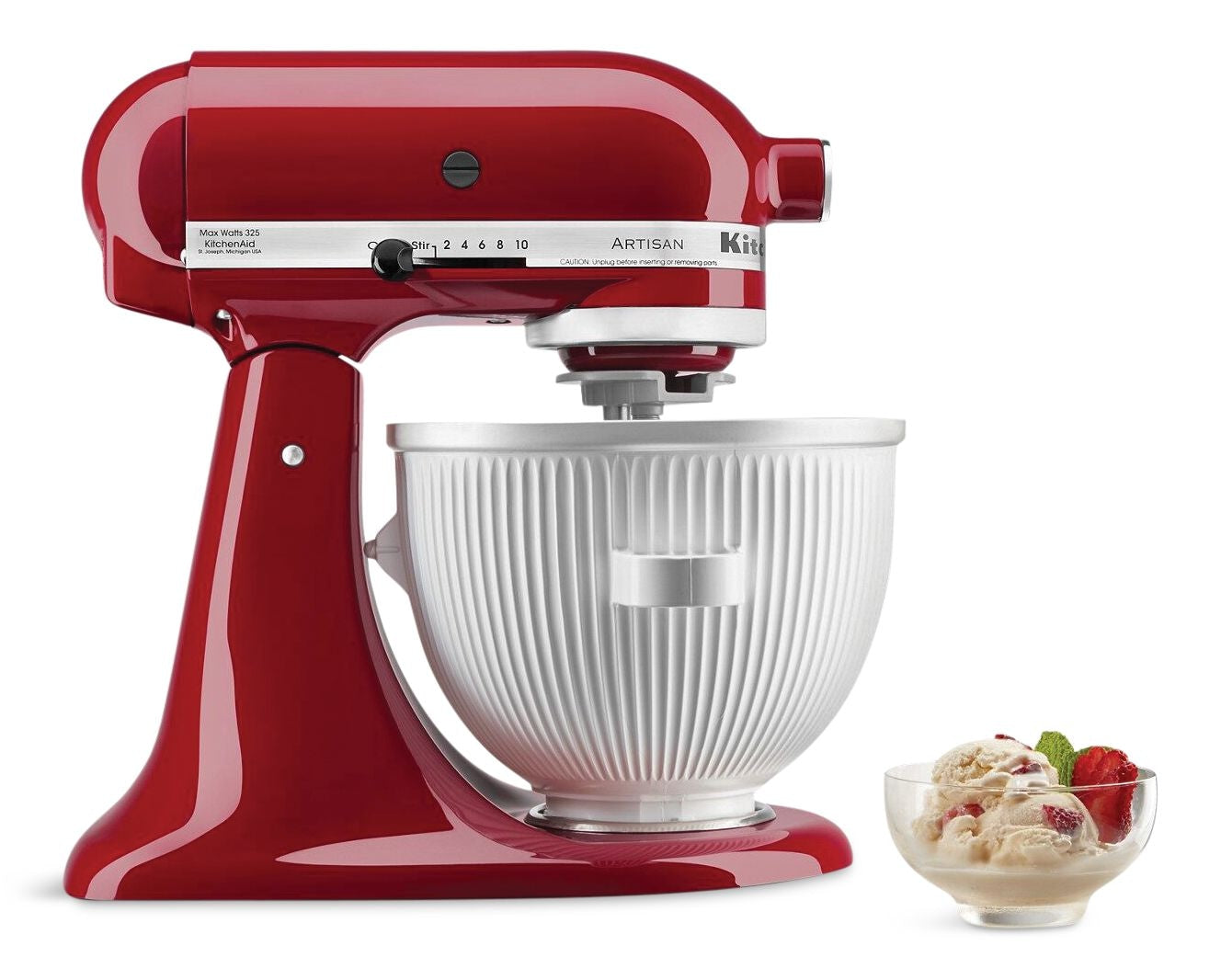 KitchenAid Ice Cream Maker Stand Mixer Attachment, 2-qt